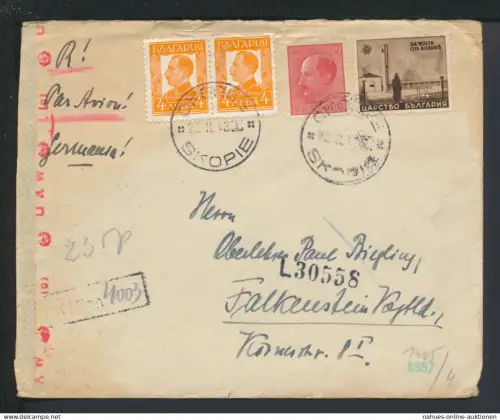 Mazedonien Europa Zesnur R-Brief Skopje Falkenstein Sachsen