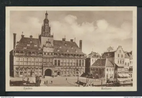 Ansichtskarte Emden Niedersachsen Rathaus