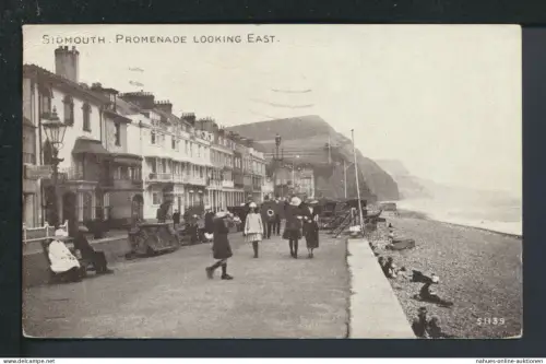 Ansichtskarte Sidmouth Großbritannien Promenade 1929 Lichtenfels Bayern