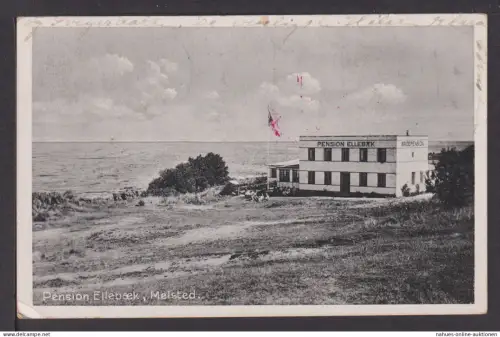 NS Zensur Ansichtskarte Melsted Dänemark Pension Ellebaek 1940 Berlin