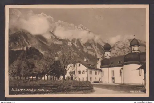 Ansichtskarte St Bartholomä Königsee Watzmann Bayern 1926 Berlin
