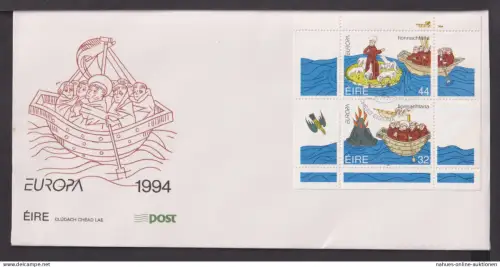 Briefmarken Irland Europa Brief Block 1994 Europa