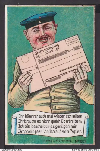 Postanweisung Ansichtskarte Soldat Hagenau Elsass Frankreich 1911Gundeshofen