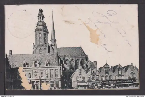 Ansichtskarte Furnes Belgien Feldpost 1915 Oberfischbach Rheinland-Pfalz