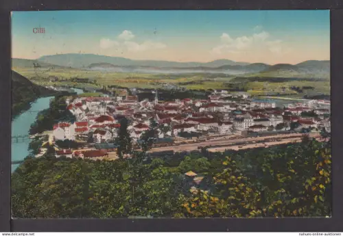 Ansichtskarte Cilli Slowenien L3 Zebsur K.u.K Militärzentrum Cilli EF Österreich