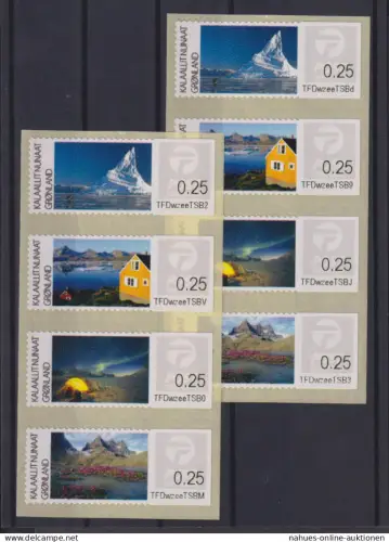 Dänemark Grönland ATM Automatenmarken Landschaften Luxus postfrisch 2014 44