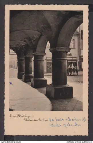 Ansichtskarte Lissa Wartheland Polen Feldpost 1940 Hattersheim am Main Hessen