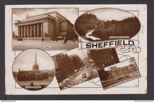 Ansichtskarte Sheffield Großbritannien 1956 Fakenham