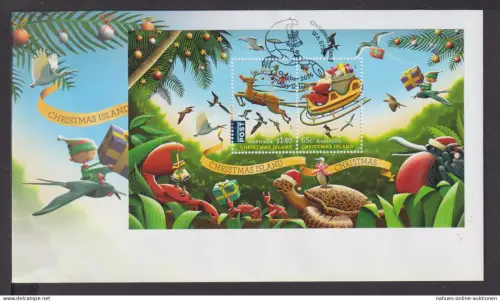 Australien Christmas Island Weihnachtsinsel Ozeanien Brief Block 2016