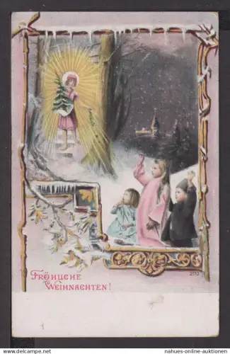 Ansichtskarte Glückwunsch Weihnachten Hombourg Belgien