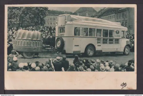 Auto Oldtimer Ansichtskarte Reklame Werbewagen Dr. August Oetker Bielefeld NRW