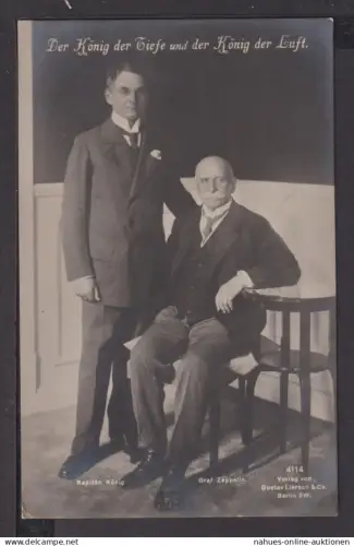 Ansichtskarte Ingolstadt Bayern Kapitän König und Graf Zeppelin Feldpost Pullach