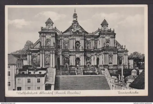 Ansichtskarte Breslau Schlesien Ostgebiete Albendorf Gnadenk. Dresden Sachsen