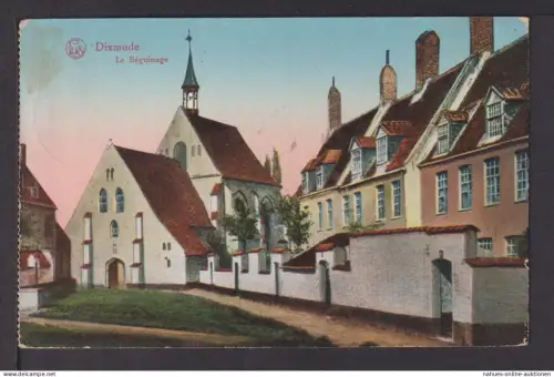 Ansichtskarte Dixmude La Beguinage Belgien 1916 Feldpost Potsdam
