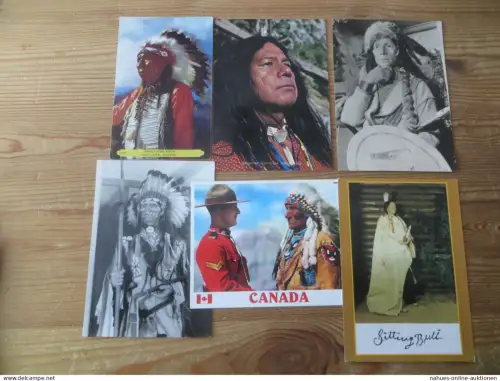 Nachlass Ansichtskarten Indianer indigene Völker USA gesamt 46 Stück
