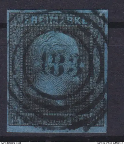 Altdeutschland Preussen 3 König Friedrich Wilhelm IV Luxus gestempelt St. 183