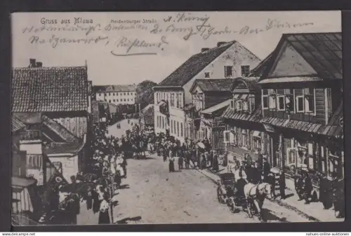 Ansichtskarte Mlawa Masowien Polen Neidenburger Str 1915 Berlin Wilmersdorf