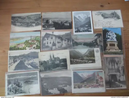 Nachlass Schweiz schöne Ansichtskarten Sammlung v 90 Stück nur Original alten AK