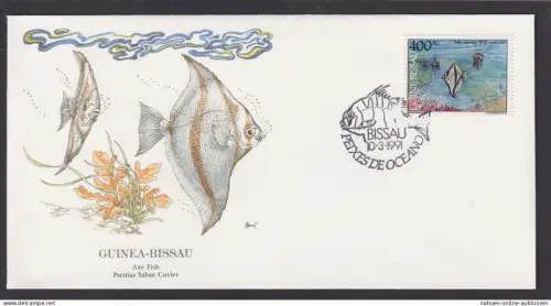 Guinea Bissau Westafrika Fauna Fische Axe schöner Künstler Brief