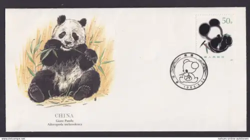 China Fauna Pandabär schöner Künstler Brief