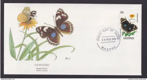 Lesotho Südafrika Fauna Tiere Distelfalter schöner Künstler Brief