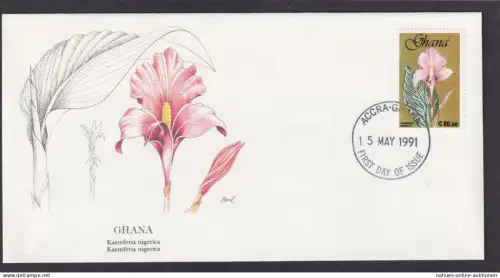 Ghana Westafrika Flora Pflanzen Ingwer schöner Künstler Brief