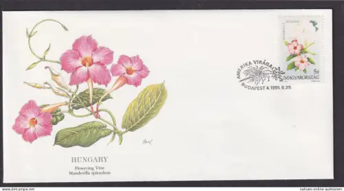 Ungarn Flora Blumen Kletterpflanze schöner Künstler Brief