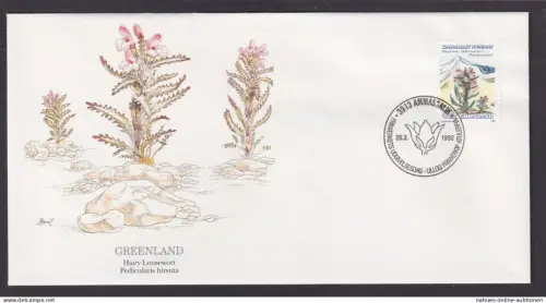 Grönland Dänemark Insel Nordpolarmeer Flora Pflanze Läusekraut schöner Brief