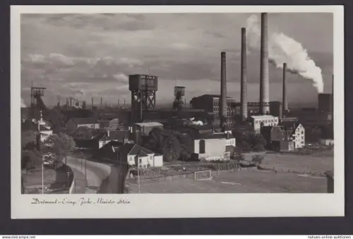 Ansichtskarte Deutsches Reich Dortmund Eving Zeche Minister Stein Bergbau