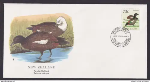 New Zealand Neuseeland Ozeanien Fauna Brandenten schöner Künstler Brief