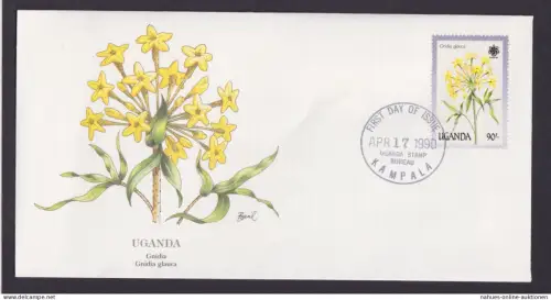 Uganda Ostafrika Flora Pflanzen Gnidia schöner Künstler Brief