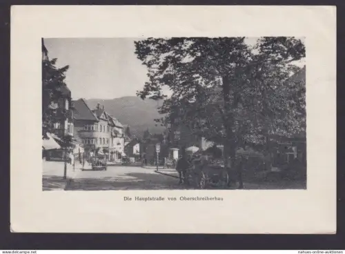Oberschreiberhau Schlesien Polen Foto Ansichtskarte Hauptstrasse Detmold