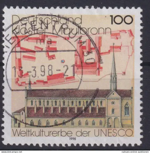 Briefmarken Bund Plattenfehler 1966 I UNESCO sauber gestempelt Kat.-Wert 20,00