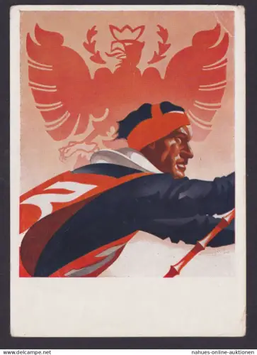 Österreich Sport Ski Wintersport Innsbruck gute Anlasskarte Festkarte Fis