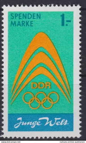DDR Spendenmarke Sport Olympia Junge Welt Luxus postfrisch MNH 1971 Kat.-W 18,00
