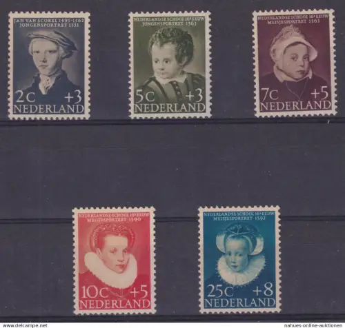 Niederlande 685-689 Voor het Kind Luxus postfrisch MNH Kat.-Wert 11,00 1956