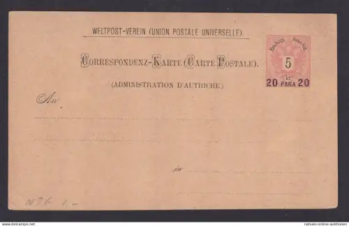 Österreich Österr. Post Levante P 7 II