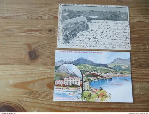 Schweiz Ansichtskarten inter. Lot von 27 alten Karten incl. Lithos