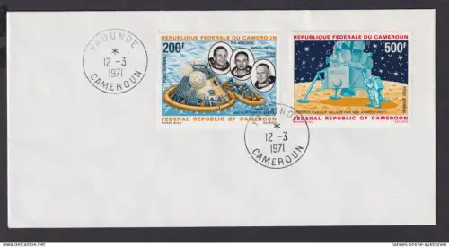 Republique Federal Du Cameroun Zentralafrika Yaounde Brief Raumfahrt Weltraum