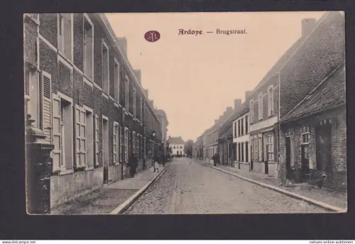 Ansichtskarte Ardoye Belgien Bugstraat Feldpost Waldheim Sachsen