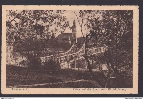 Crossen Oder Brandenburg Ansichtskarte Deutsches Reich n.Berlin Neukölln