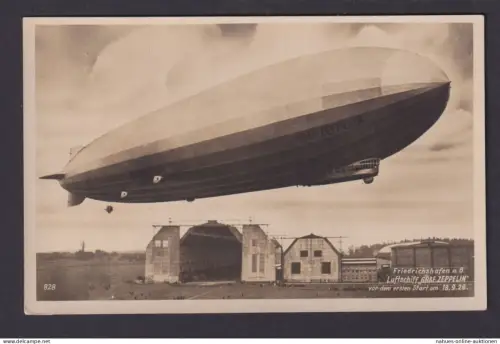 Graf Zeppelin Luftschiff Friedrichshafen Erster Start 18.09.1928