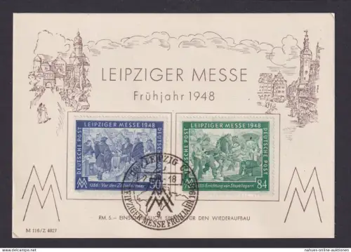 All Besetzung 967-8 immer beliebte Anlasskarte Leipzig Leipziger Frühjahrsmesse