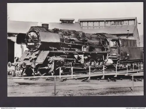 Ansichtskarte Nossen Sachsen Dampflokomotive Baureihe 50.35 bis 37 Sommer 1980
