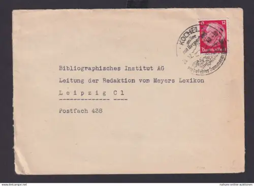 Kochel am See Bayern Deutsches Reich Drittes Reich Brief Reise Erholung Urlaub