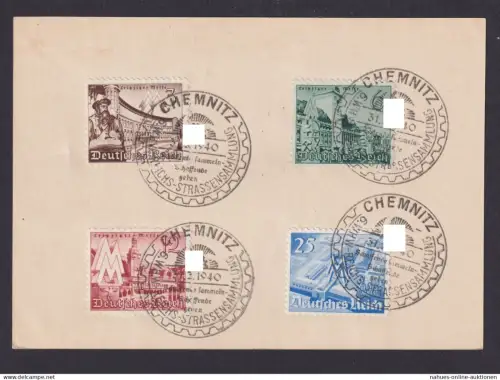 Deutsches Reich Drittes Reich SST Chemnitz WHW Reichs Straßensammlung viermal