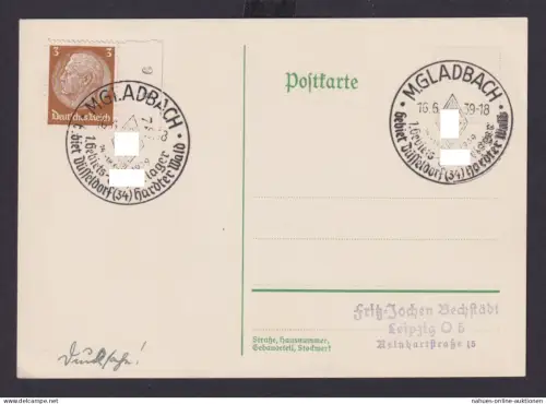 Mönchengladbach NRW Deutsches Reich Drittes Reich Karte Propaganda SST 1. Gebiet