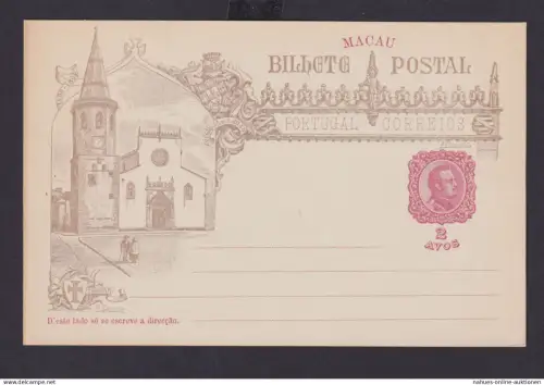 Asia Macau Macao Ganzsache China Portugal Kolonie Vasco da Gama Eroberer 2 Avos