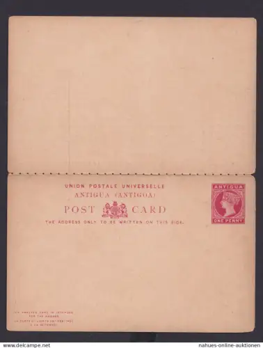 Briefmarken Britische Kolonien Antigua Ganzsache Queen Victoria Frage & Antwort