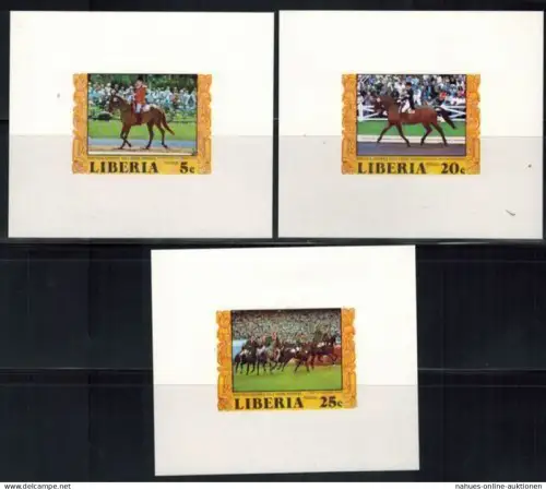 Afrika Liberia Olympia Sport Montreal Sonderblöcke ungezähnt Michel nicht